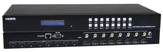 Low-Cost 4K HDMI Video Matrix Switch: 8x8