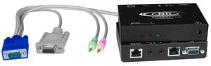 VGA + two-way audio + RS232 extender to 1,000 feet via CAT5 cable, Receiver  